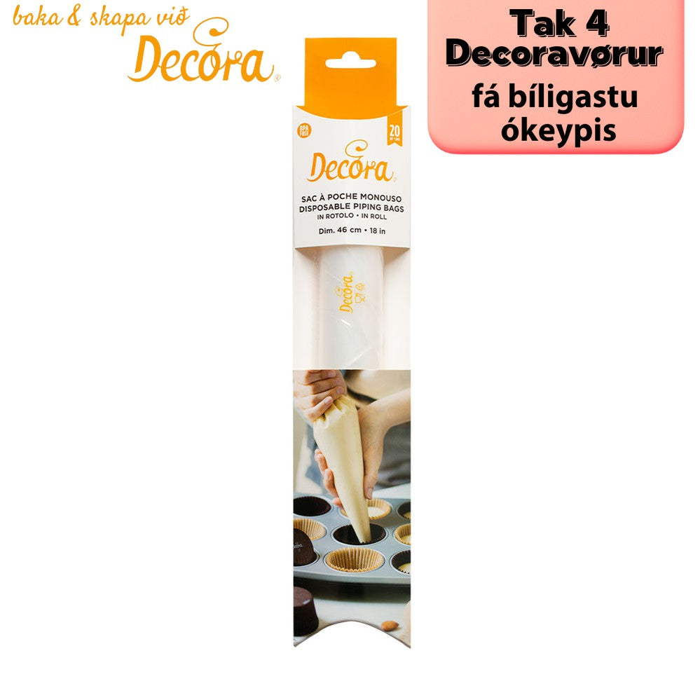 Decora Sproytiposar 48cm 20stk einnýtis