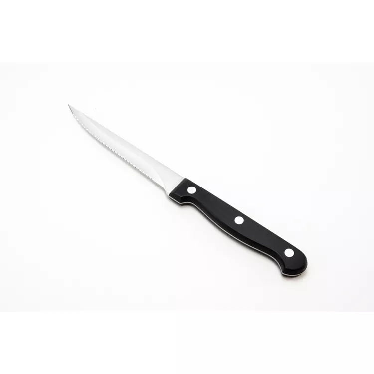 Steakknívur 22cm svart stál Proff-Line