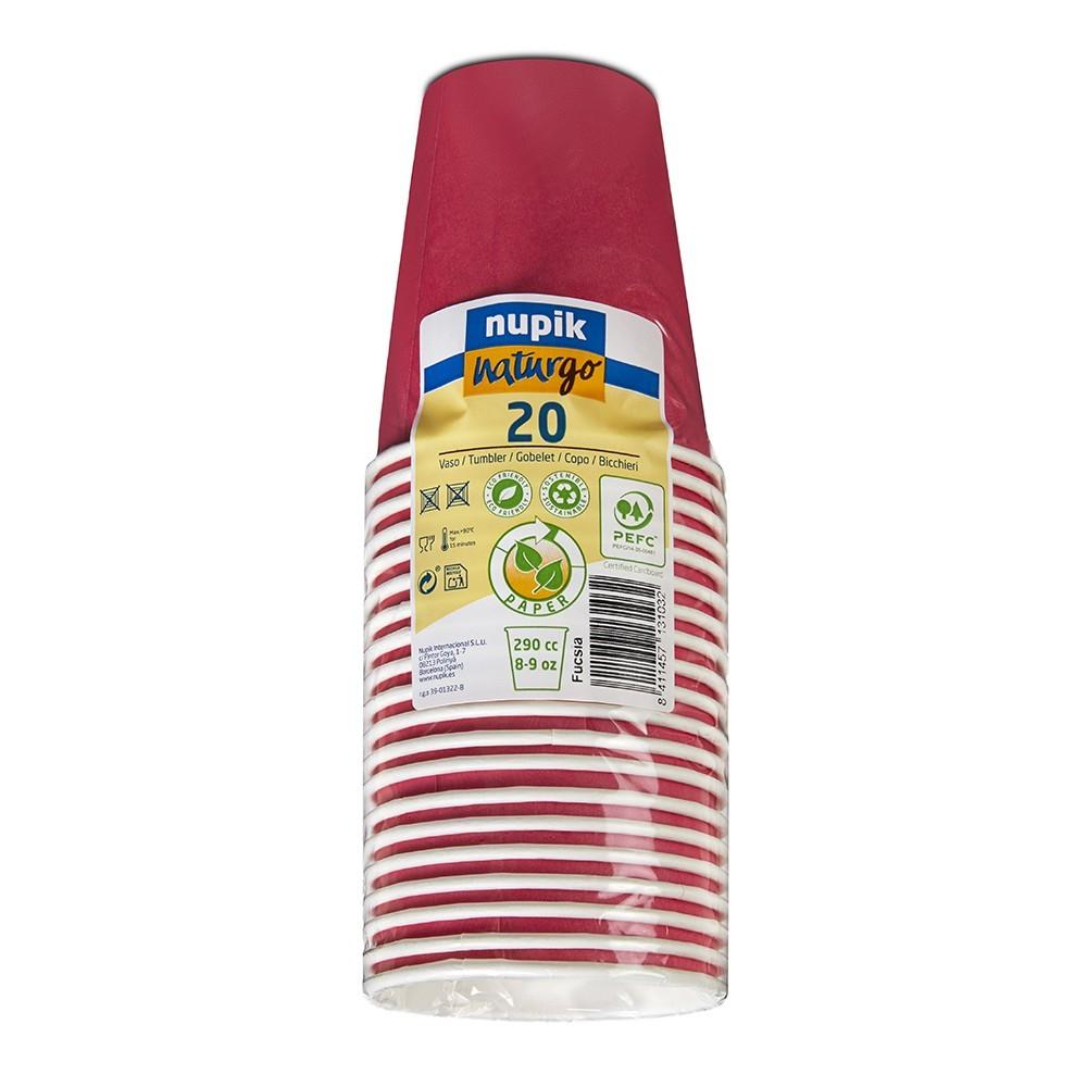 Pappbikar 24cl Pink 20stk|kar12