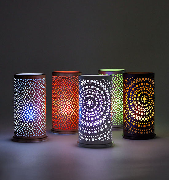 LED sett v/12lampum multi colour+heithvítt 7x4cm