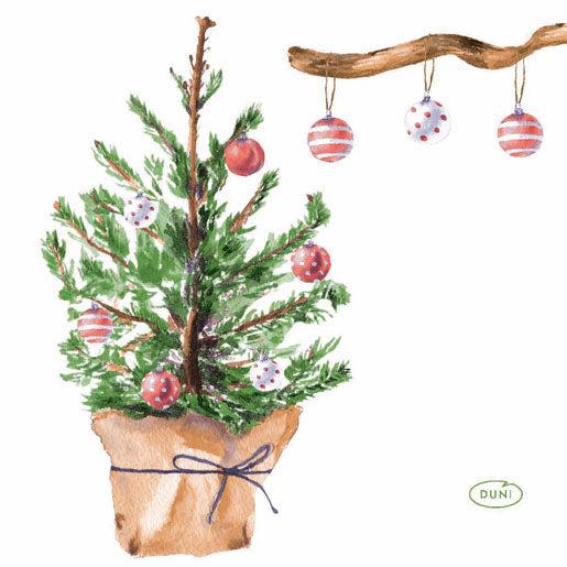 Duni Serv. 3-lag 33cm 20stk|12pak Tree &amp; Baubles