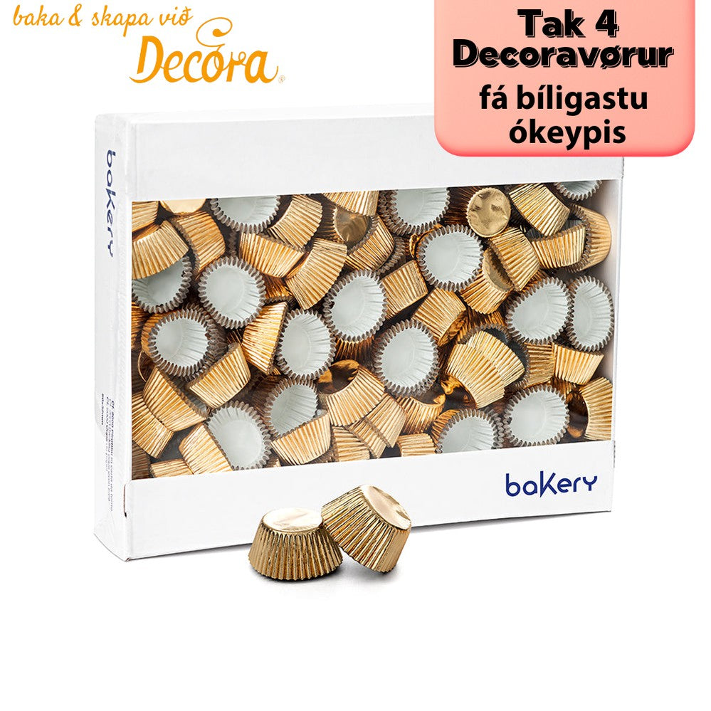 Decora Muffinsformar gull 2500stk 32x22mm