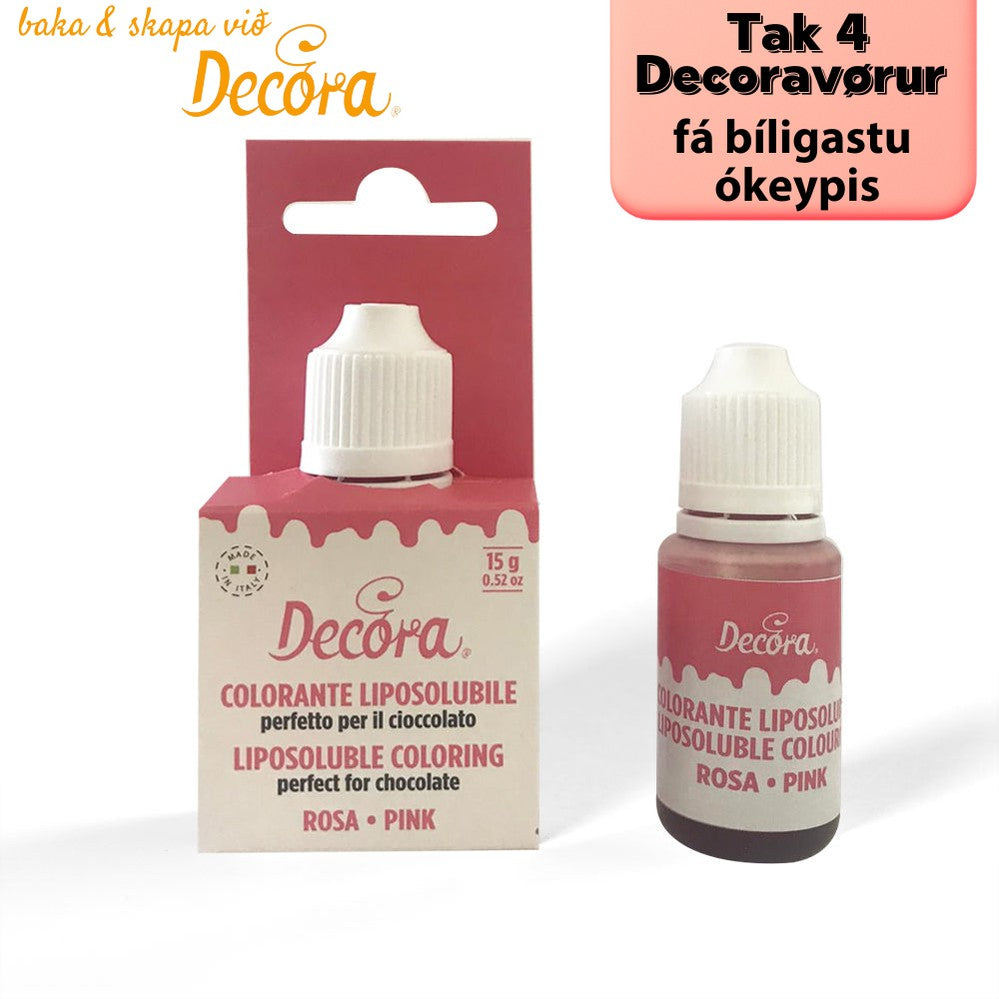 Decora Litur feittupploysiligur pink 15gr