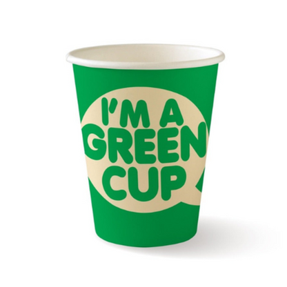 Biopak pappbikar 28cl 1lag Aqua &quot;Green cup&quot; 50stk|kar20