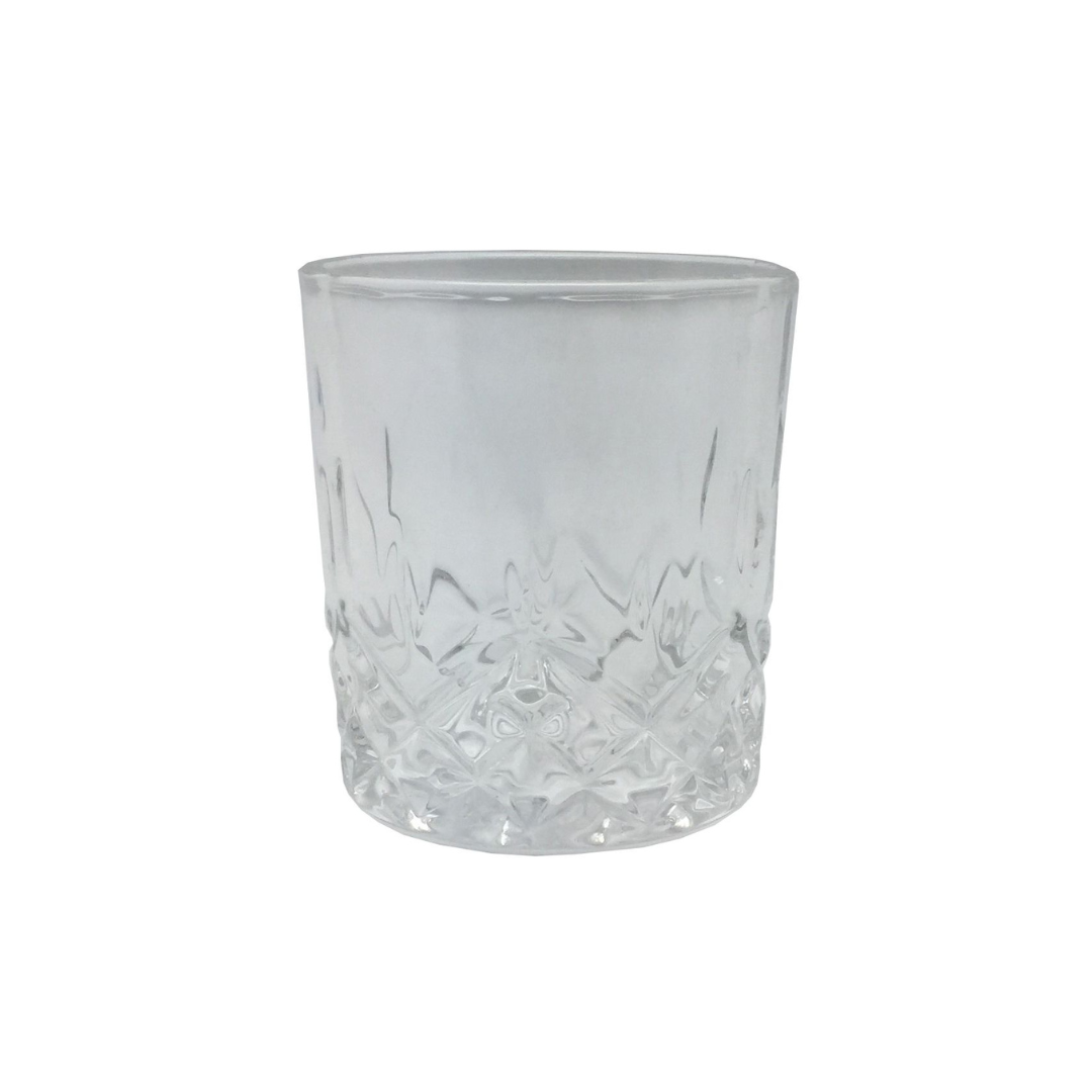 Glas/ljósastaki Whiskey 7,5x8cm 1stk|Kart/6