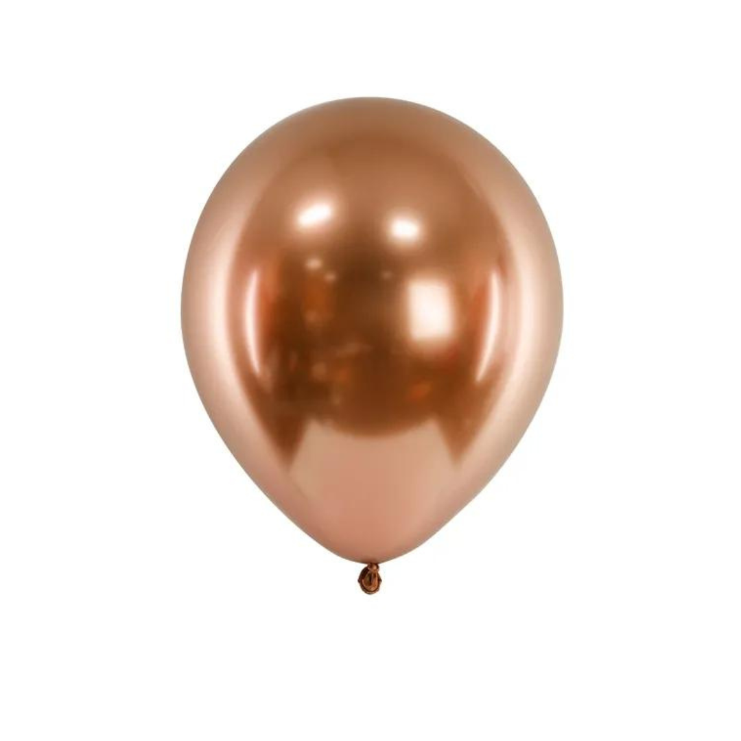 Partydeco Ballónir Glossy 30cm 50stk Bronsa