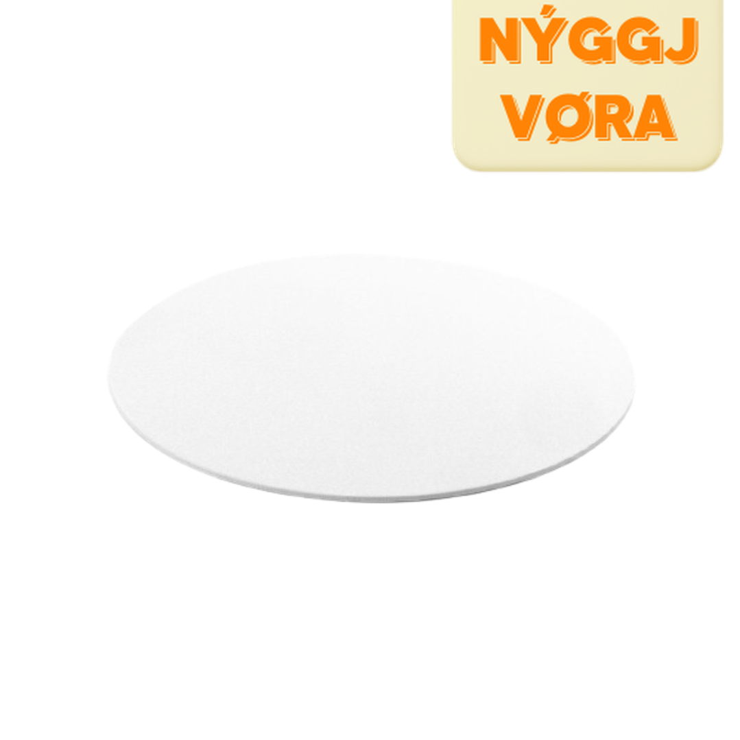 Decora køku/mat kartong hvítt Ø30cm H3mm