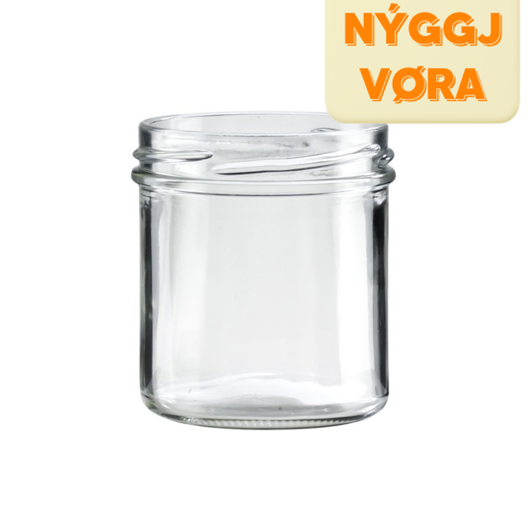 Krukka glas 165ml u/lok TO66