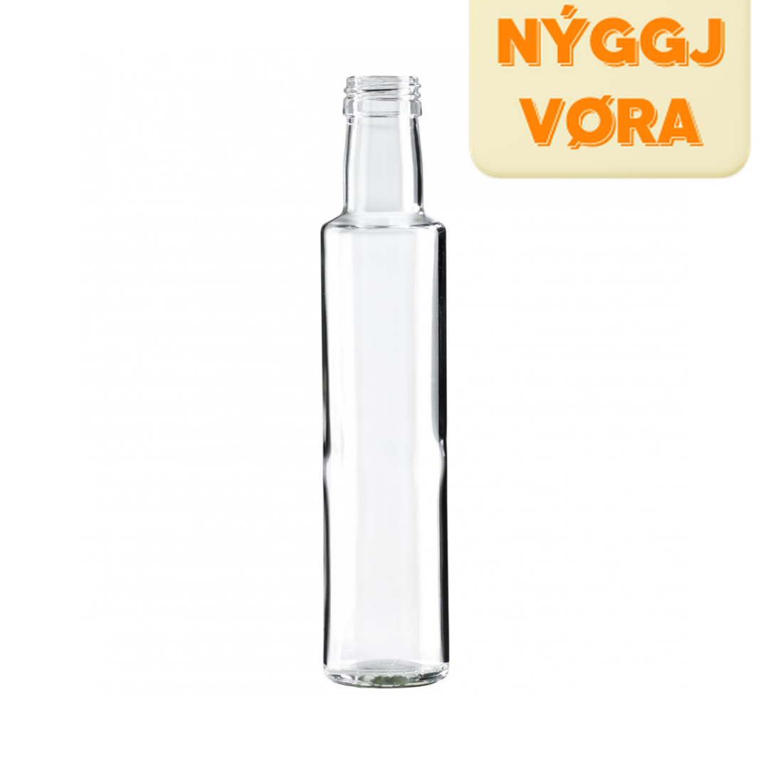 Fløska Dorica 0,25L glas u/propp PP31,5