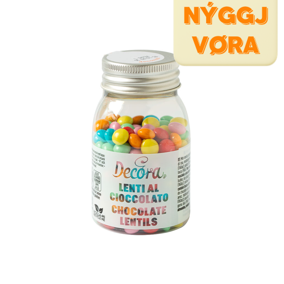 Decora Sjokolátaperlur 60% Ælabogi 80gr