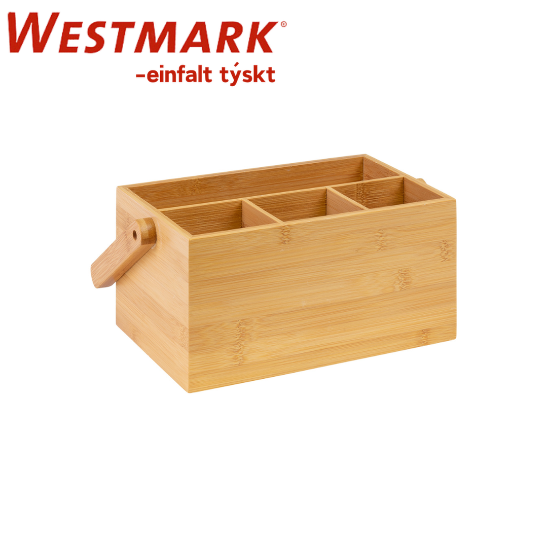 Westmark Bestikkkassi træ 4rúm 28x15x22