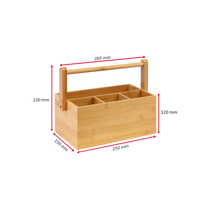 Westmark Bestikkkassi træ 4rúm 28x15x22