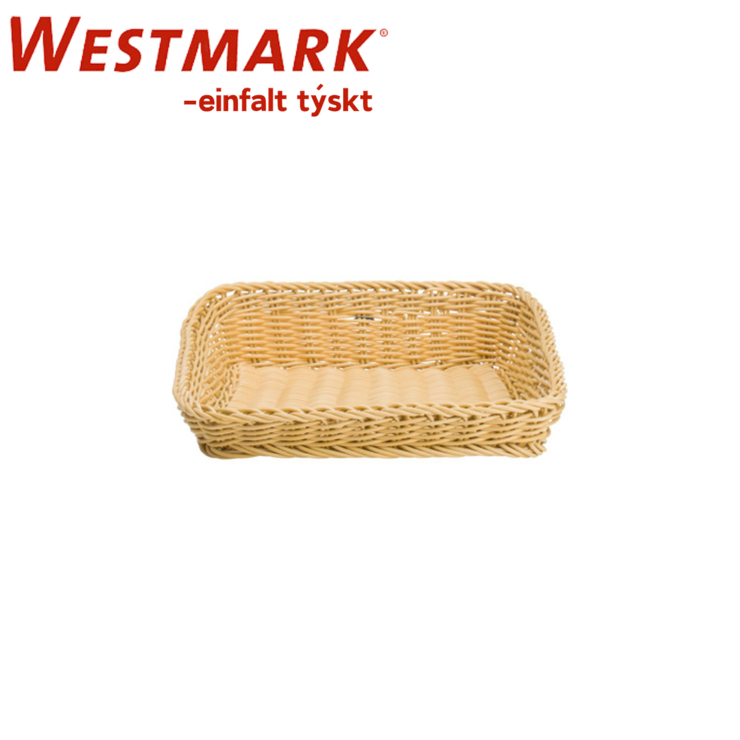 Westmark Kurv t/gastro PP 36,5x40x5/10cm lj.brún