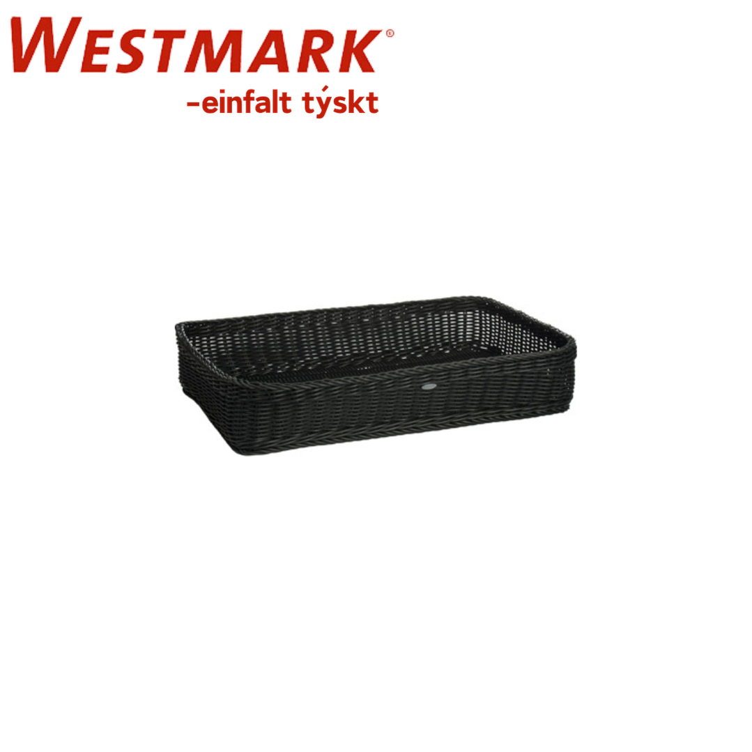 Westmark Kurv t/gastro PP 53x32,5x10cm svørt