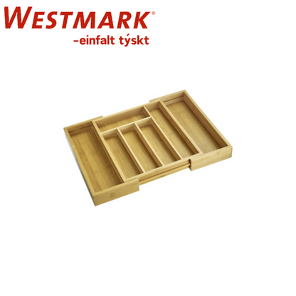 Westmark Bestikkkassi t/skuffu 4-6rúm 29-43X33,5X5